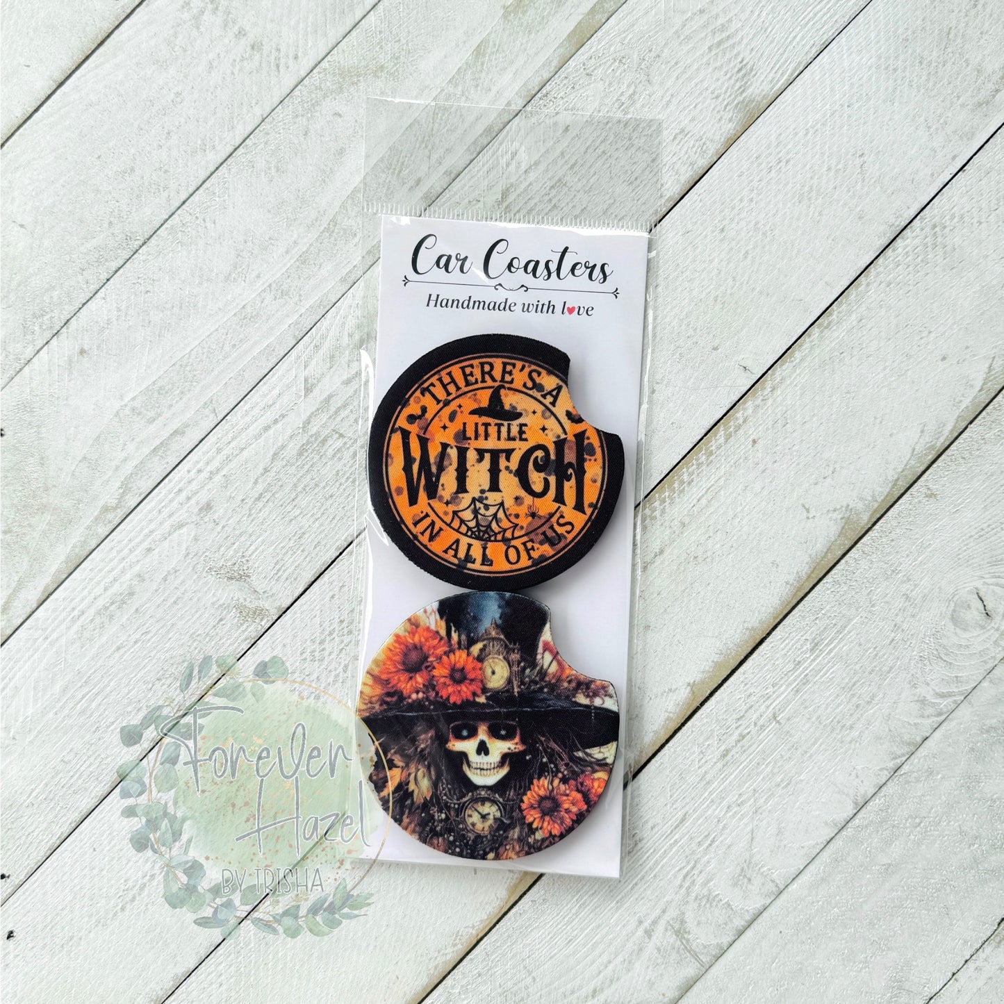 There's A Little Witch In All Of Us Car Coaster Set
