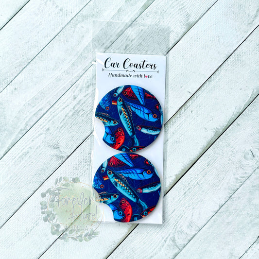 Fishing Lures Car Coaster Set