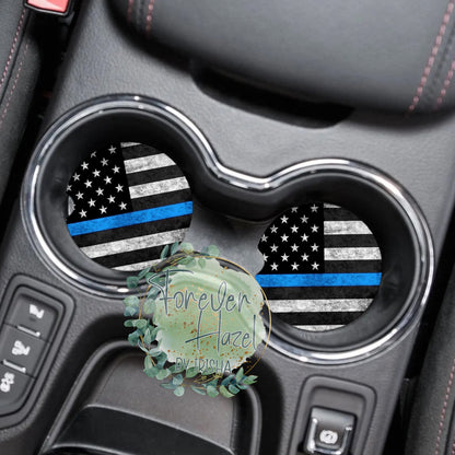 Blue Line Car Coaster Set