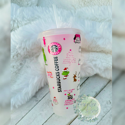 Pink SB Green Man Plastic Tumbler