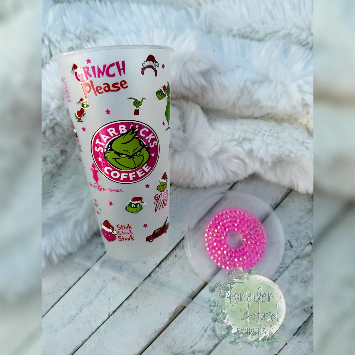 Pink SB Green Man Plastic Tumbler