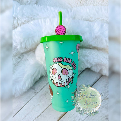 Just One Bite Color Changing Plastic Tumbler