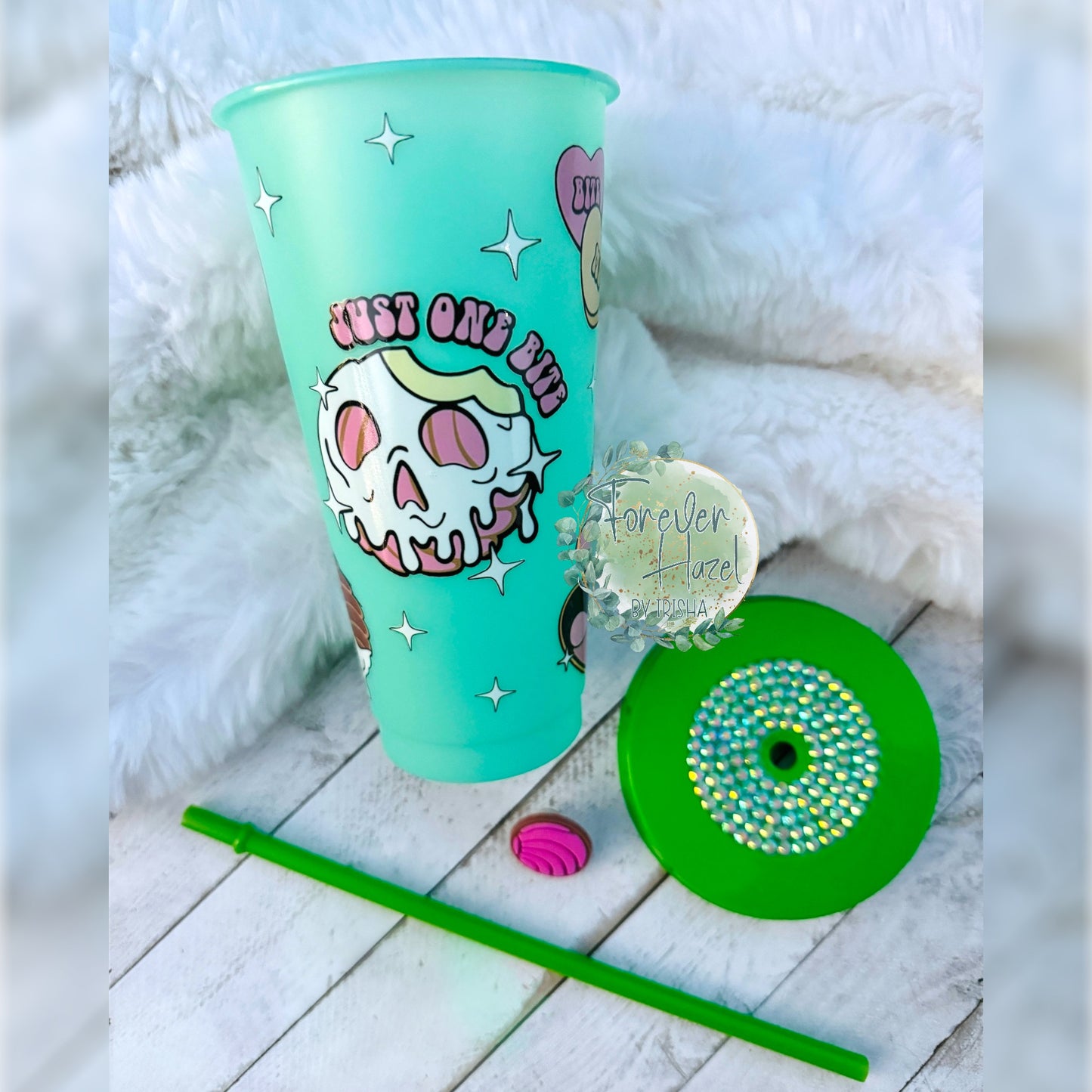 Just One Bite Color Changing Plastic Tumbler
