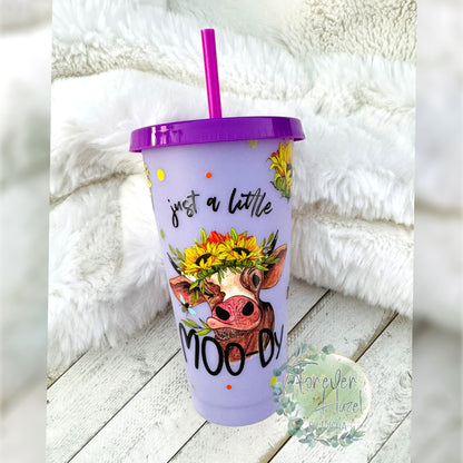 Just A Little Moody Color Change Plastic Tumbler