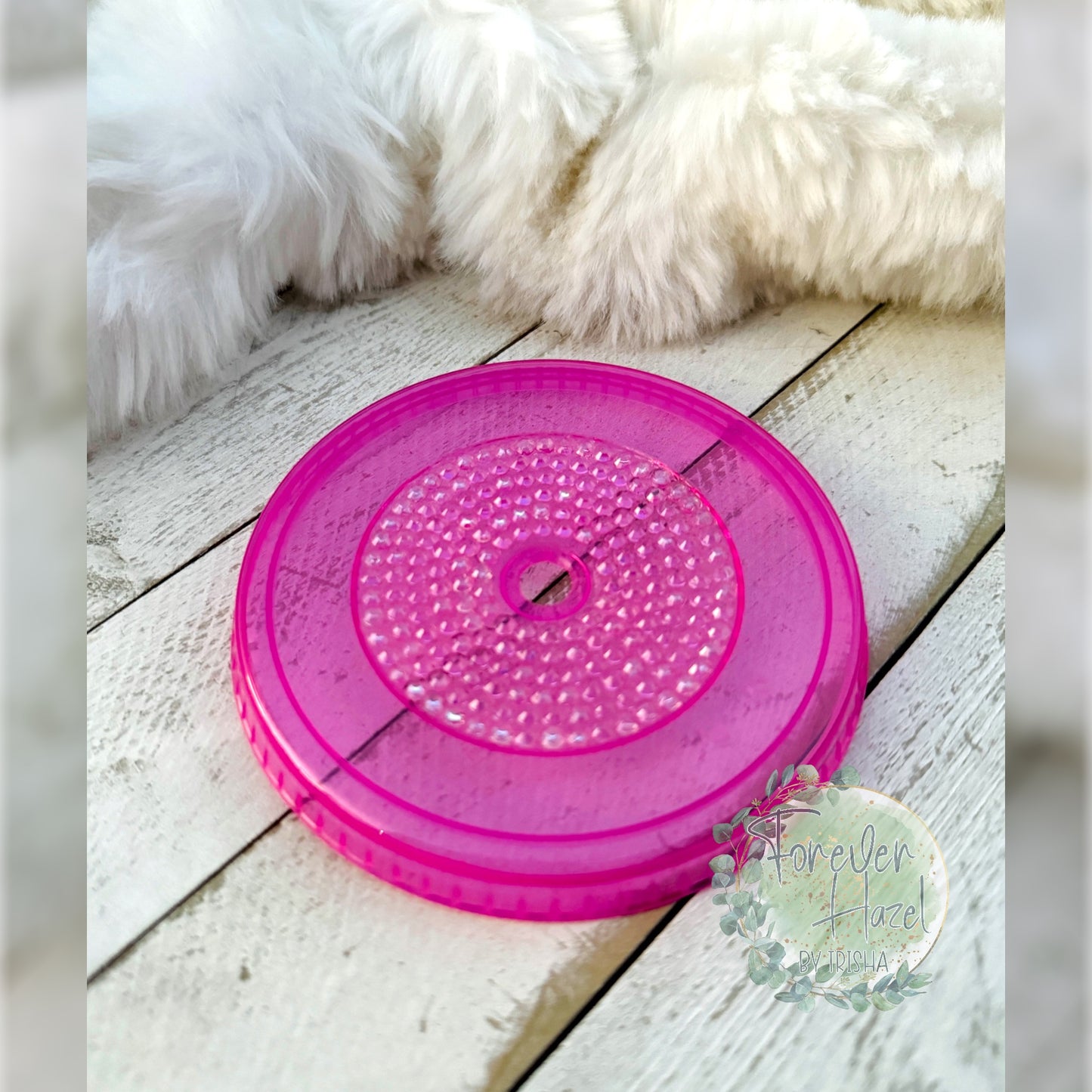 Pink SB Retro Flowers Plastic Tumbler