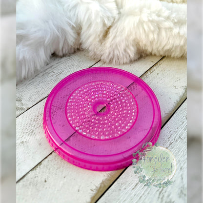 Pink SB Retro Flowers Plastic Tumbler