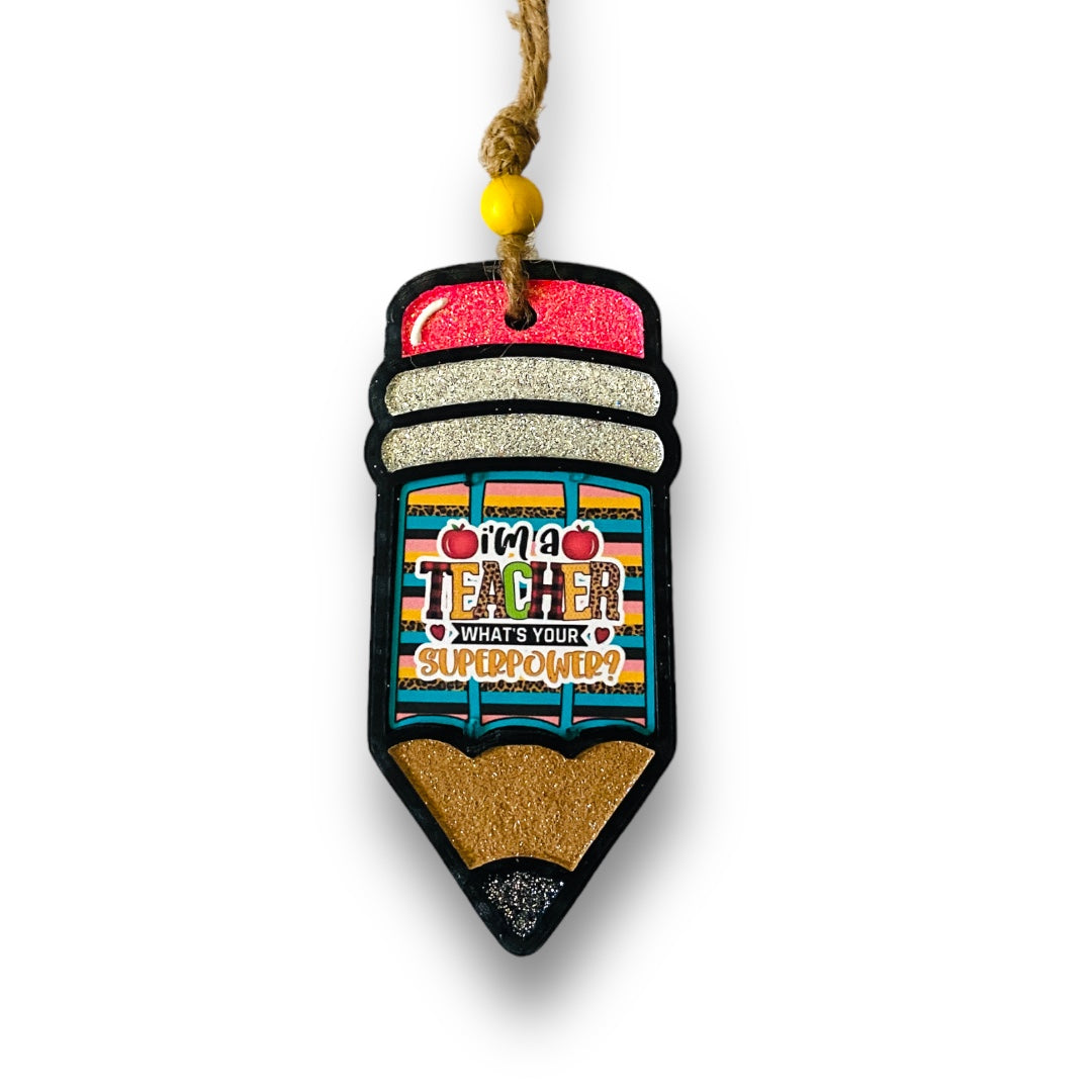 Teacher Pencil Freshie