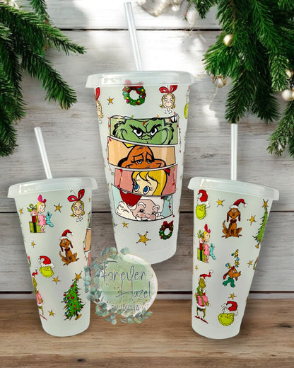 Holiday Green Man Plastic Tumbler