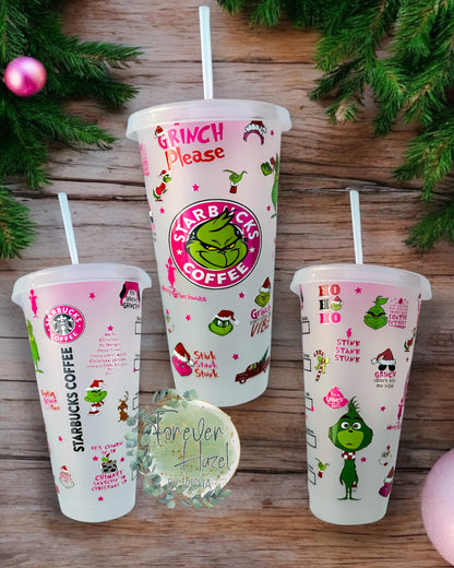 Pink SB Green Man Plastic Tumbler