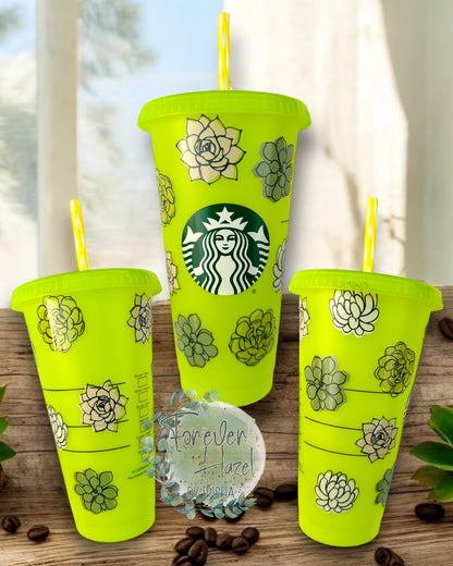 SB Succulents Plastic Tumbler