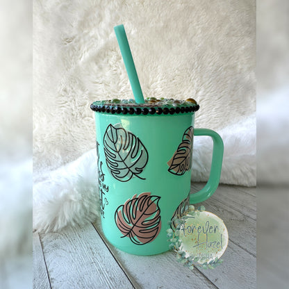Hot Mess Doing My Best #Momlife Glass Mug
