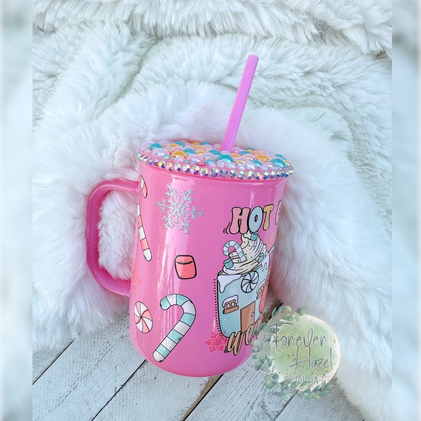 Hot Cocoa Weather Glass Mug