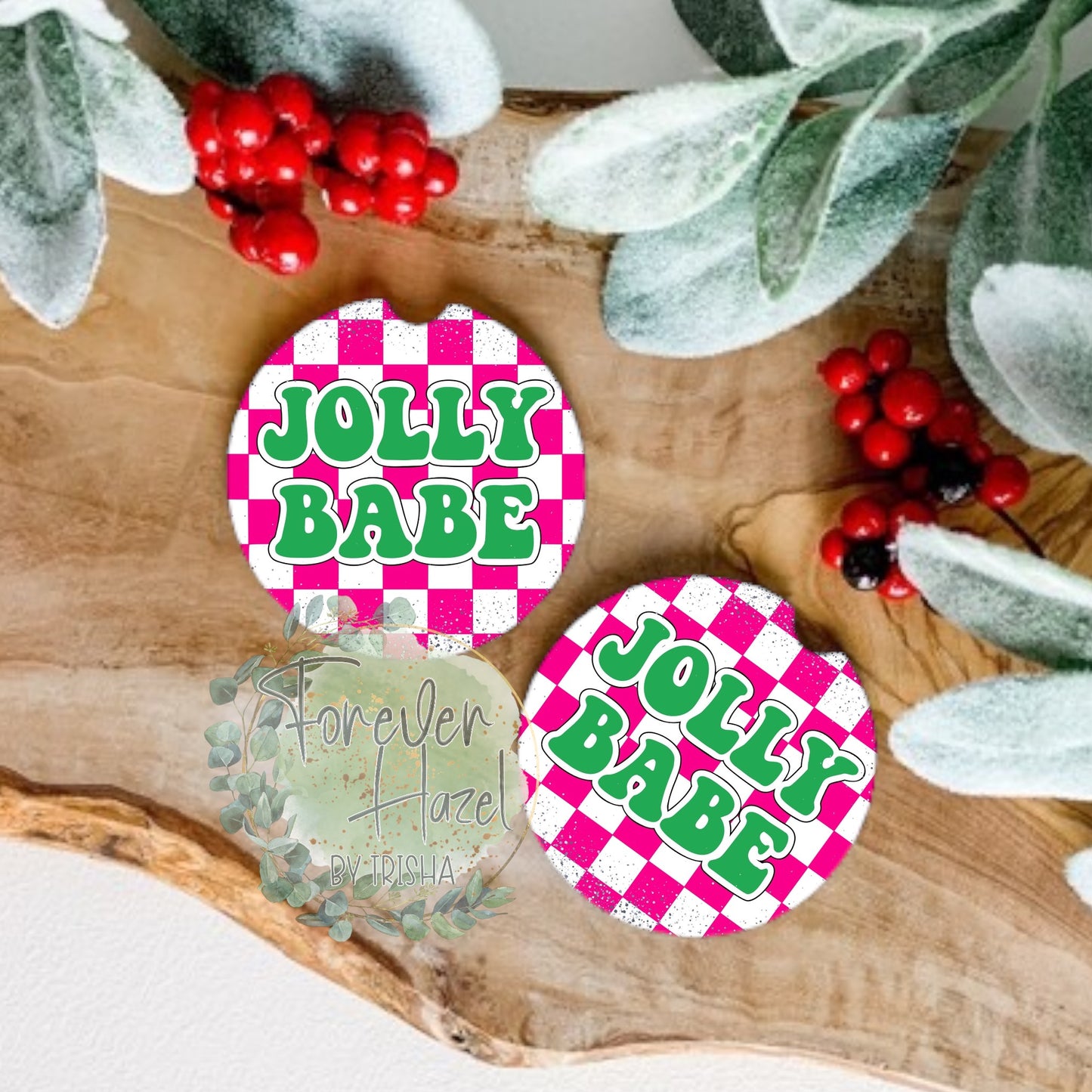 Jolly Babe Car Coaster Set