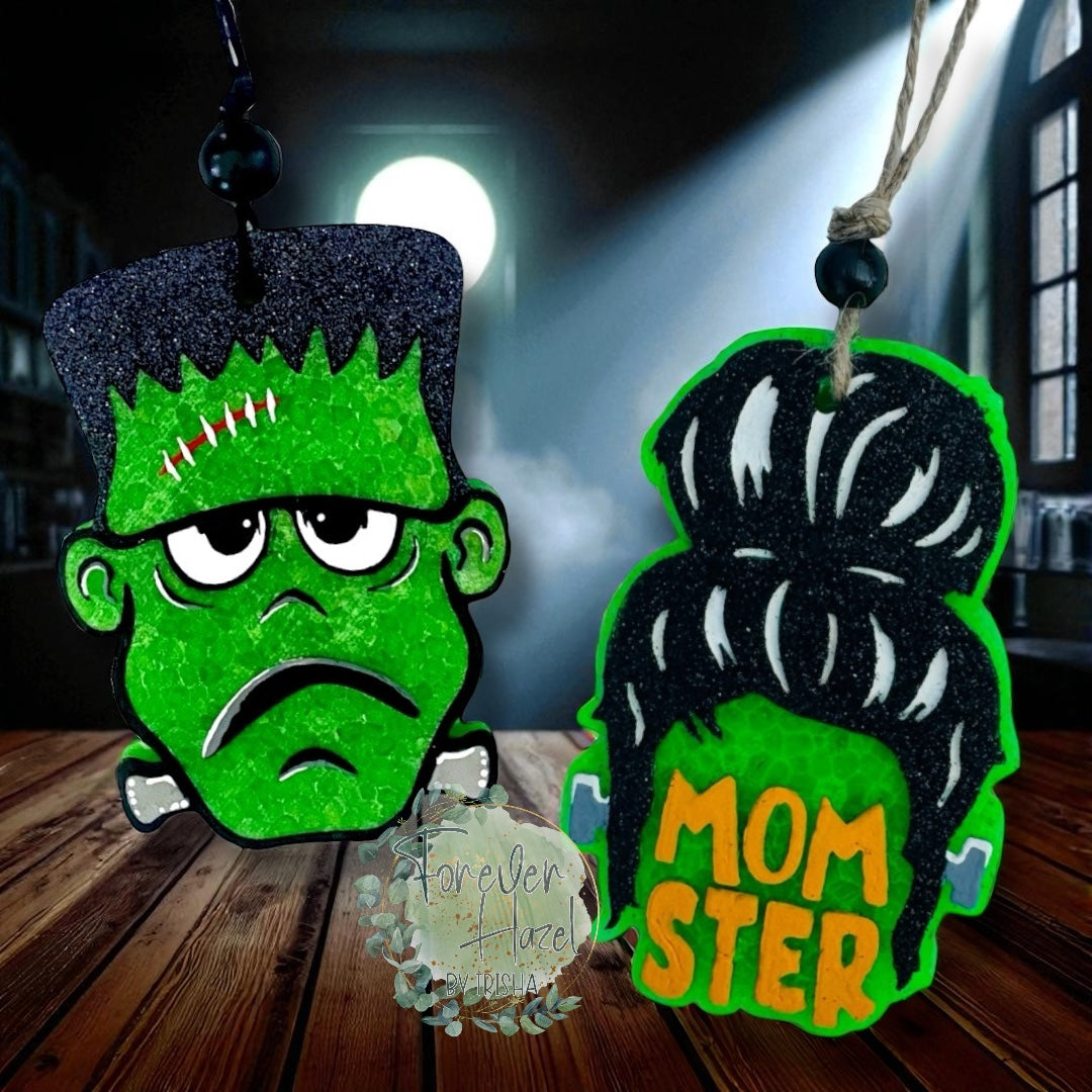 Green Monster Freshie | Spooky Aroma Bead Air Freshener