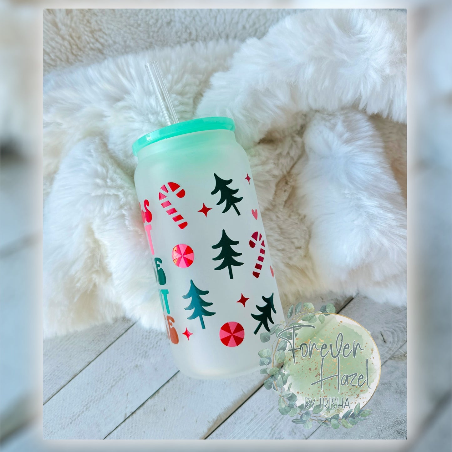 My Bells Don’t Jingle Without Coffee 16oz Frosted Glass Can