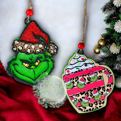 Cheetah Green Man Theme Freshie