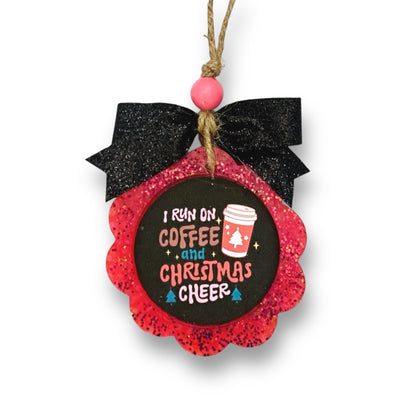 I Run On Coffee and Christmas Cheer Freshie