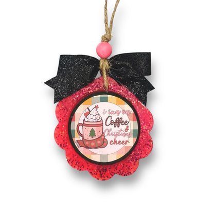 I Run On Coffee and Christmas Cheer Freshie