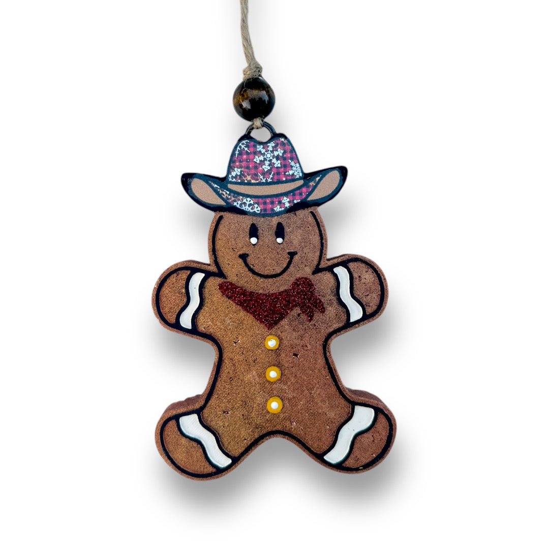 Western Cowboy Gingerbread Freshie