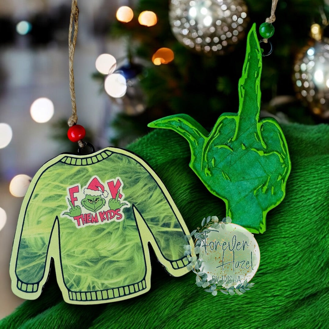 Green Man, Fuck Them Kids Theme Freshie