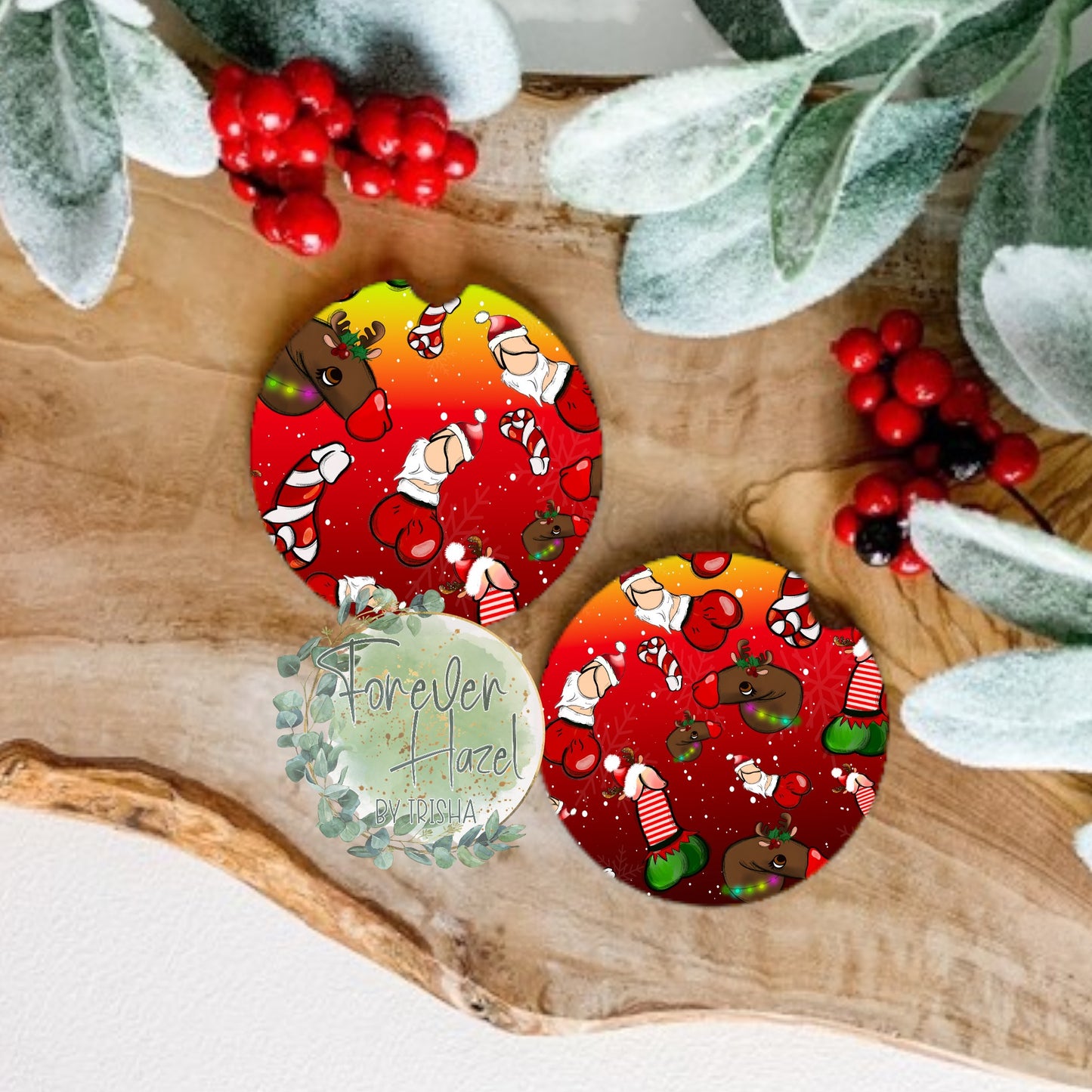 Christmas Pee s Coaster Set