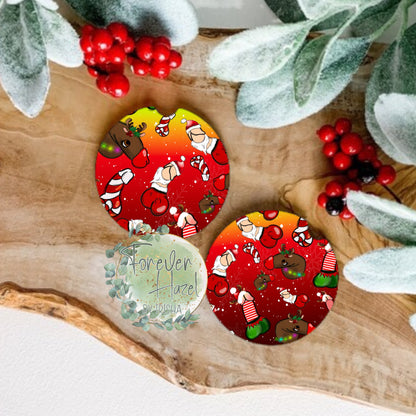 Christmas Pee s Coaster Set