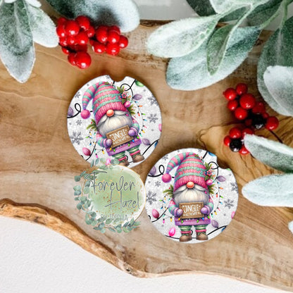 Jingle All The Way Gnome Coaster Set