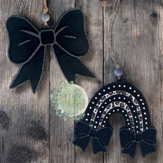 Black Velvet Ribbon Freshie | Black Velvet Rainbow & Ribbons Freshie