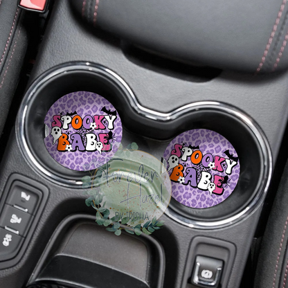 Spooky Babe Car Coaster Set