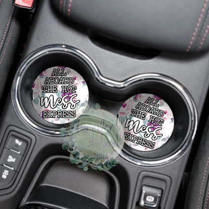Hot Mess Express Car Coaster Set
