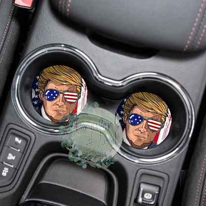 Trump Car Coaster Set