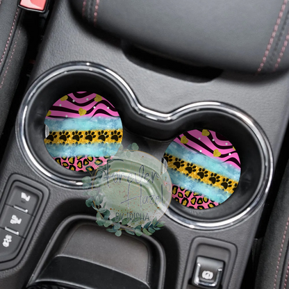 Fur Mama Car Coaster Set