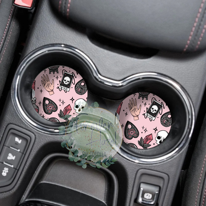 Witchy Things Car Coaster Set
