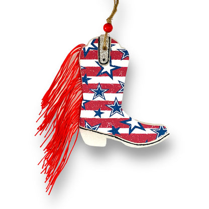 Patriotic Western Boot Freshie
