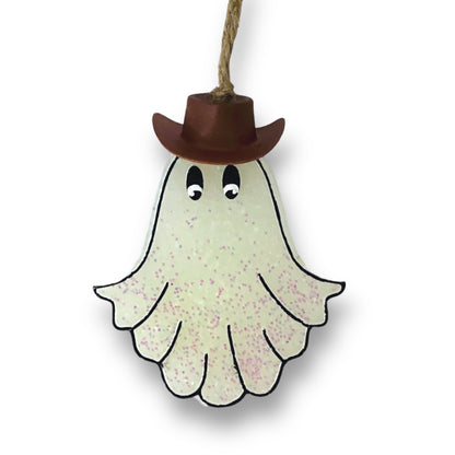 Ghost In Cowboy Hat Freshie