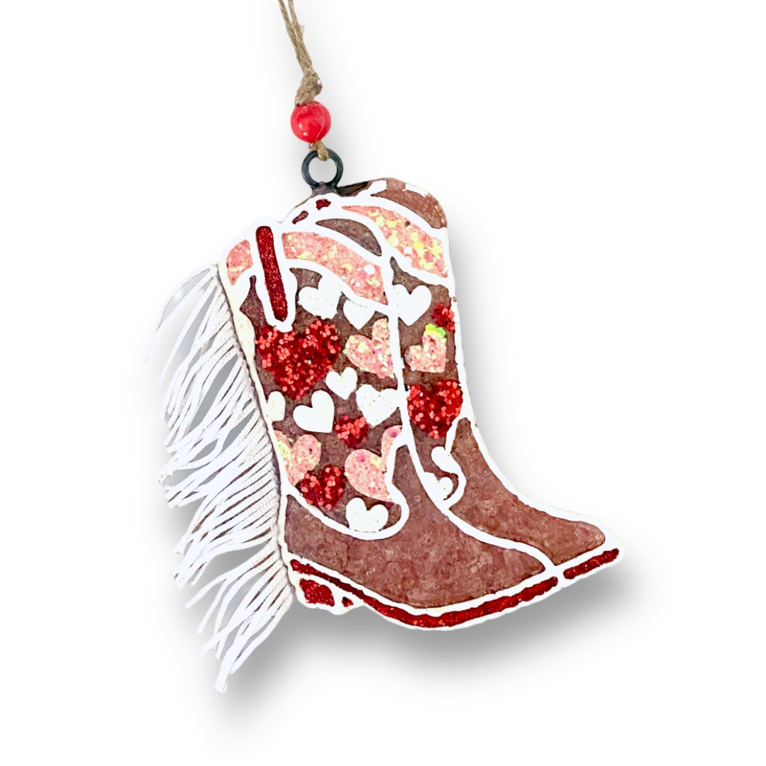 Heart Cowgirl Boots Freshie