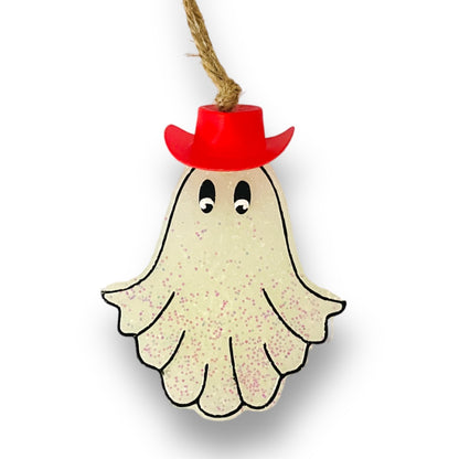 Ghost In Cowboy Hat Freshie