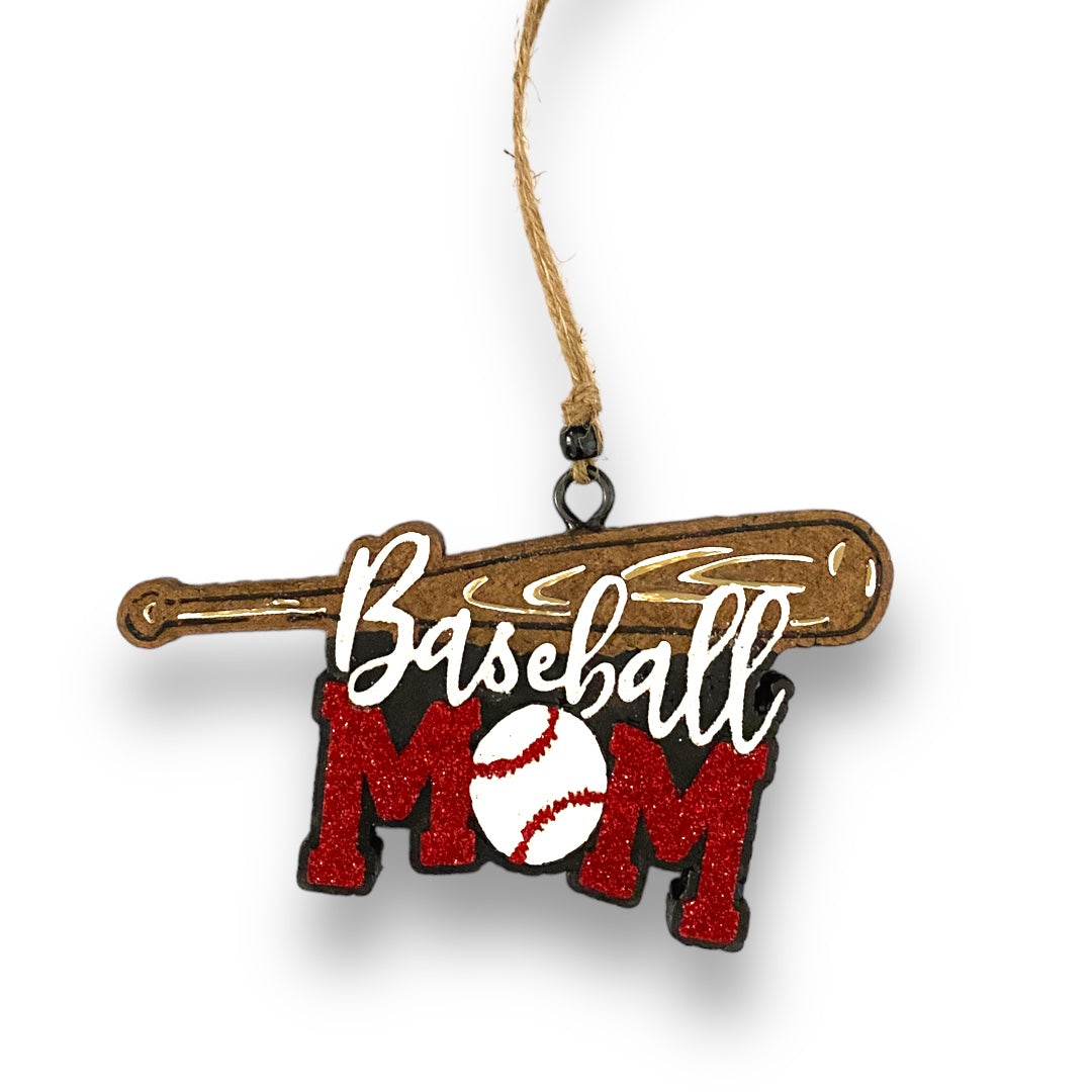Baseball Mom Bat & Ball Freshie
