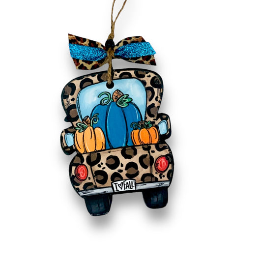 Pumpkin Cheetah Truck Freshie