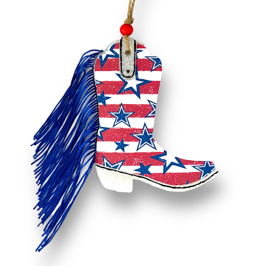 Patriotic Western Boot Freshie
