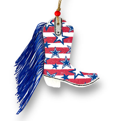 Patriotic Western Boot Freshie