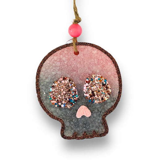 Glitzy Skelly Skull Freshie