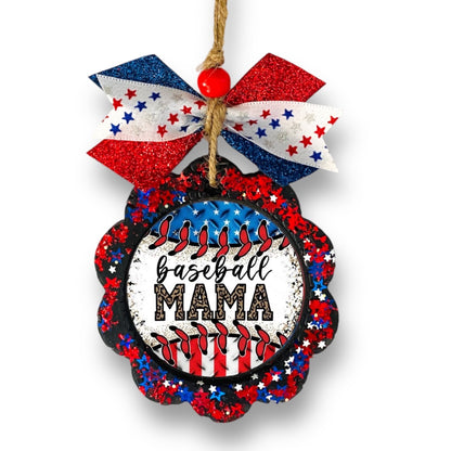 Patriotic Baseball Mama Freshie