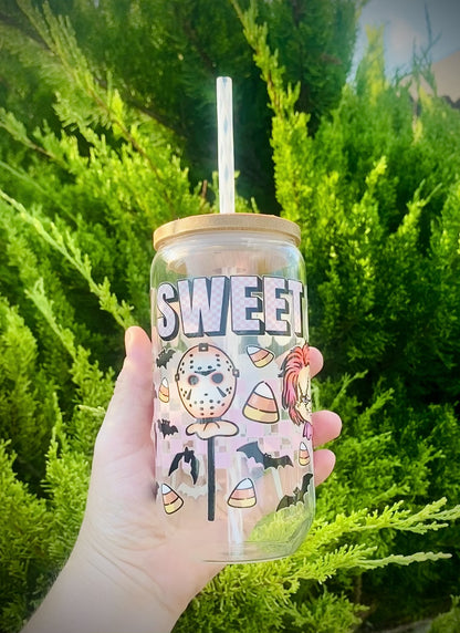 Sweet & Spooky 16oz Glass Can