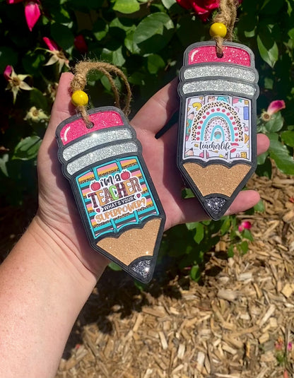 Teacher Pencil Freshie