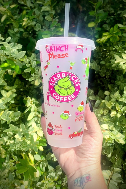 Pink SB Green Man Plastic Tumbler