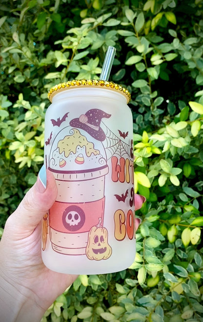 Every Witch Needs Coffee Frosted Glass Can