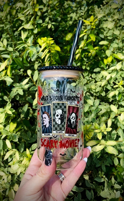 What’s Your Favorite Scary Movie? 16oz Acrylic Snowglobe Ca