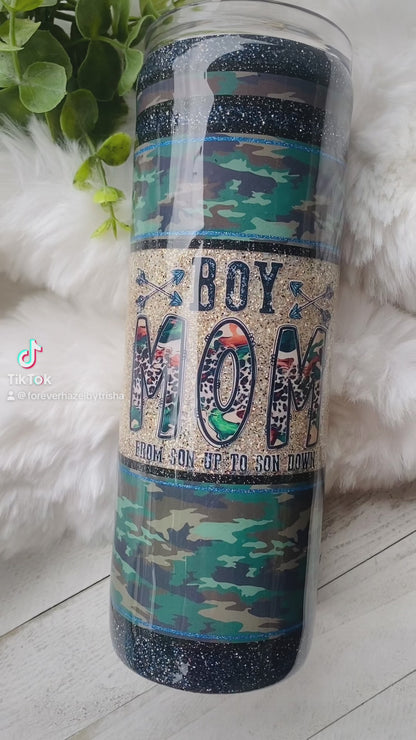 Boy Mom - From Son Up To Son Down 20oz Stainless Steel Tumbler