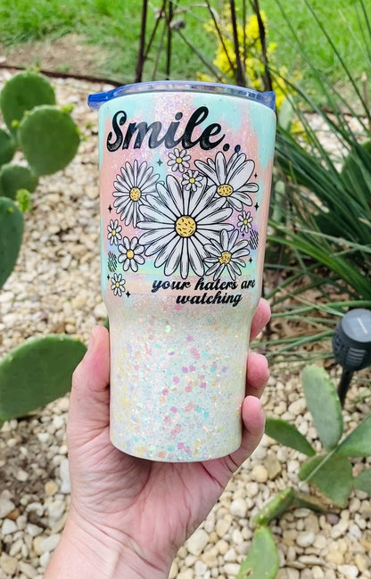 Smile, Your Haters Are Watching 20oz Travel Tumbler